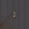 Iq America DP1232A  Contemporary Polished Brass Lighted Pushbutton Doorbell DP1232A